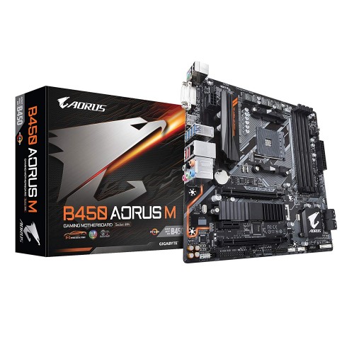 GIGABYTE B450 AORUS M AM4 AMD B450 SATA 6Gb/s USB 3.1 HDMI Micro ATX AMD Motherboard